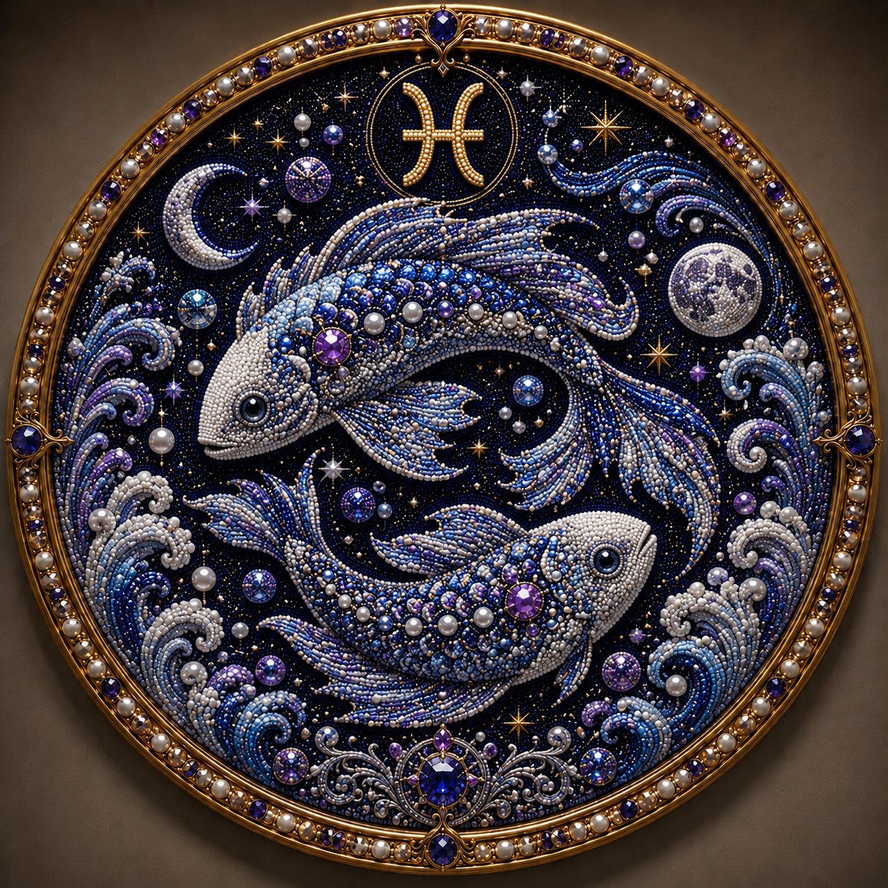 πβ 12 Zodiac Signs Pearl Art Kit
