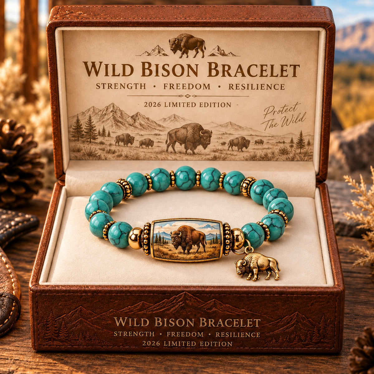 𦬠Wild Bison Guardian Crystal Bracelet