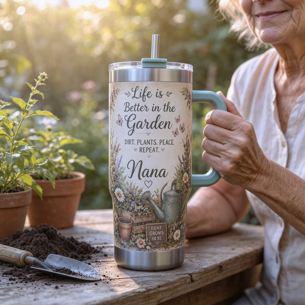 🌿🌸Personalized Garden Lover Tumbler