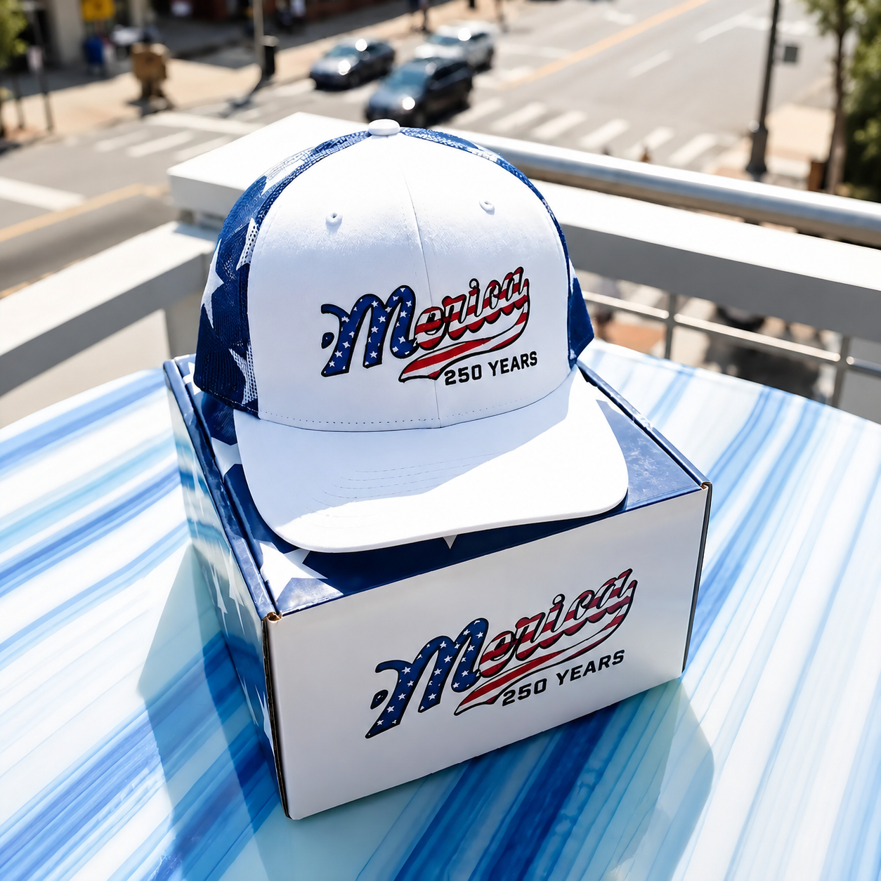 šŗšø 'Merica 250 Years Embroidered Mesh Back Trucker Hat