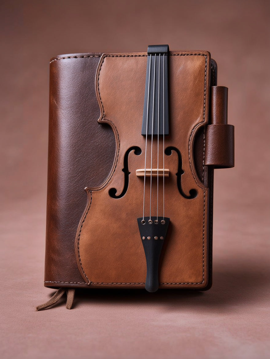 š„HOT SALE - Vintage Violin Leather Notebook(āBuy 2 Free Shipping)