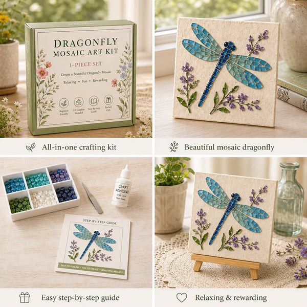 DIY Garden Mosaic Art Kit