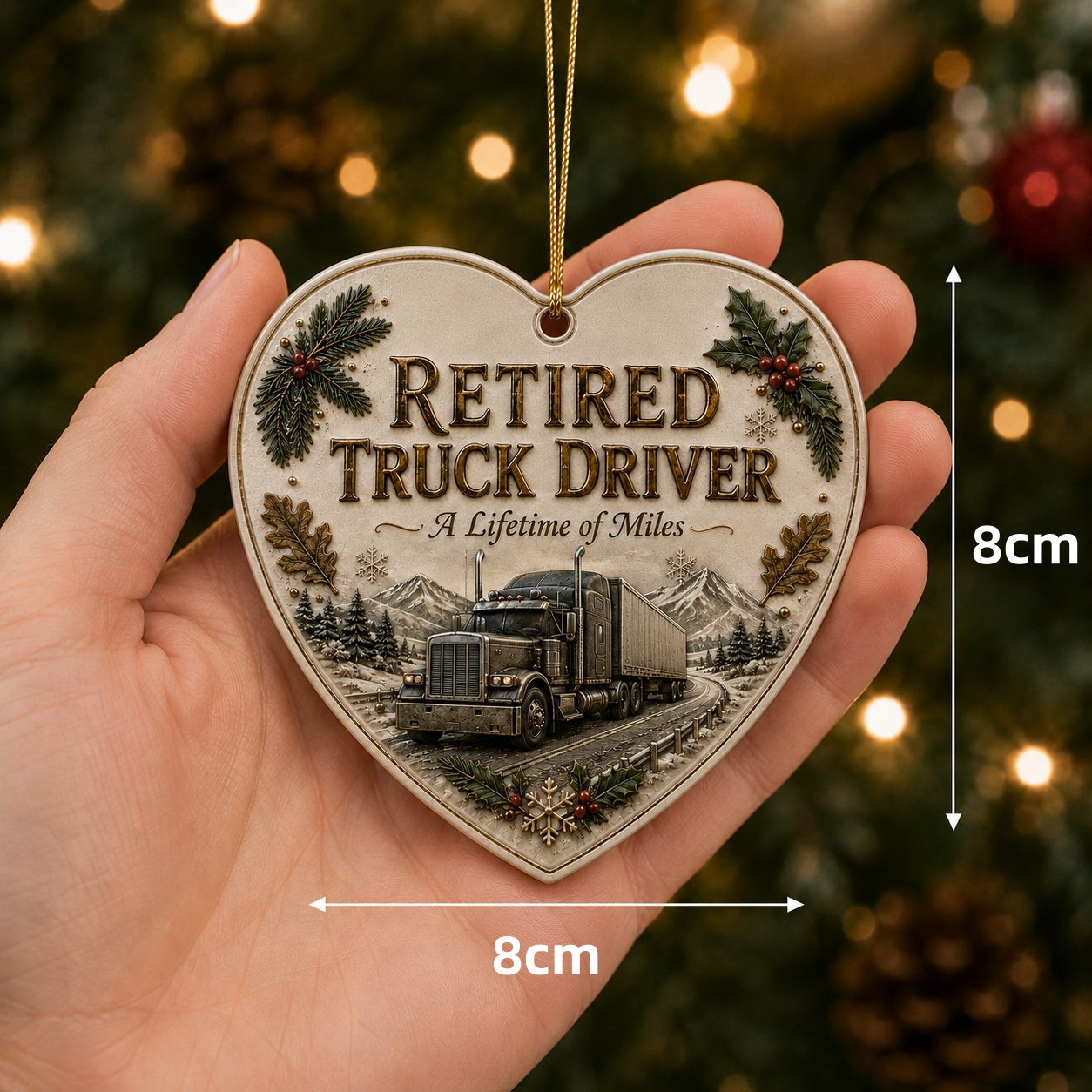 ๐ Retired Men's Careers Christmas Ornament โ Honor A Lifetime Of Hard Work โ๏ธโจ