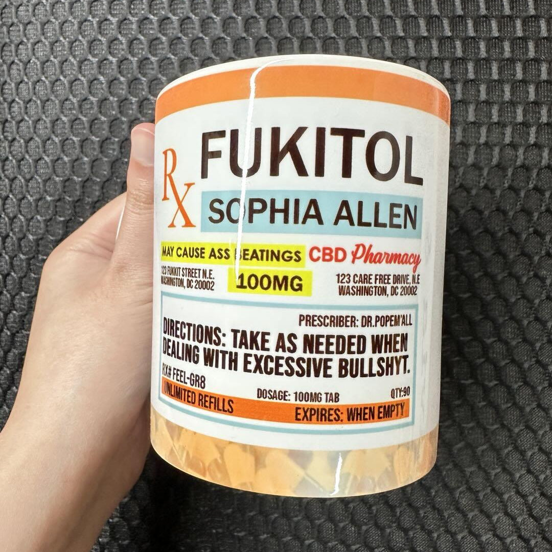 Personalized Funny Fukitol Rx Prescription Mug