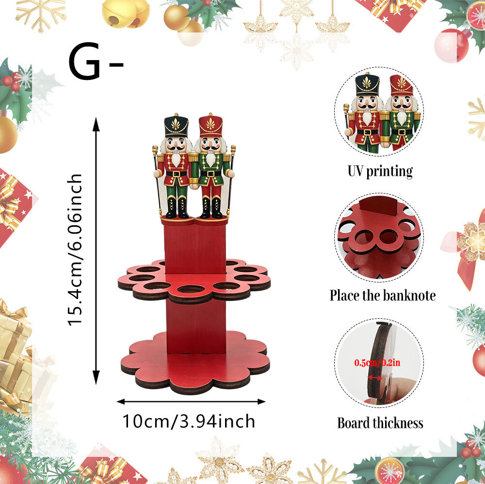 π΅π Christmas Tabletop Wooden Money Holder β Turn Cash Into a Festive Centerpiece β¨