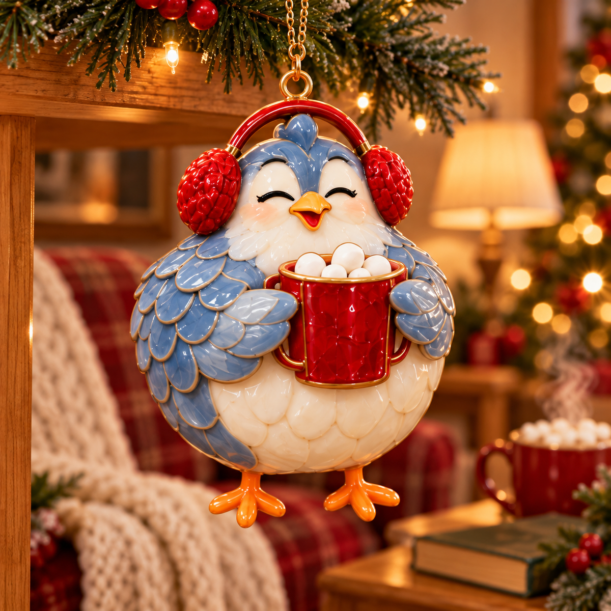 ๐๐Funny Christmas Chicken Ornaments โ Adorable Holiday Farmhouse Decorations