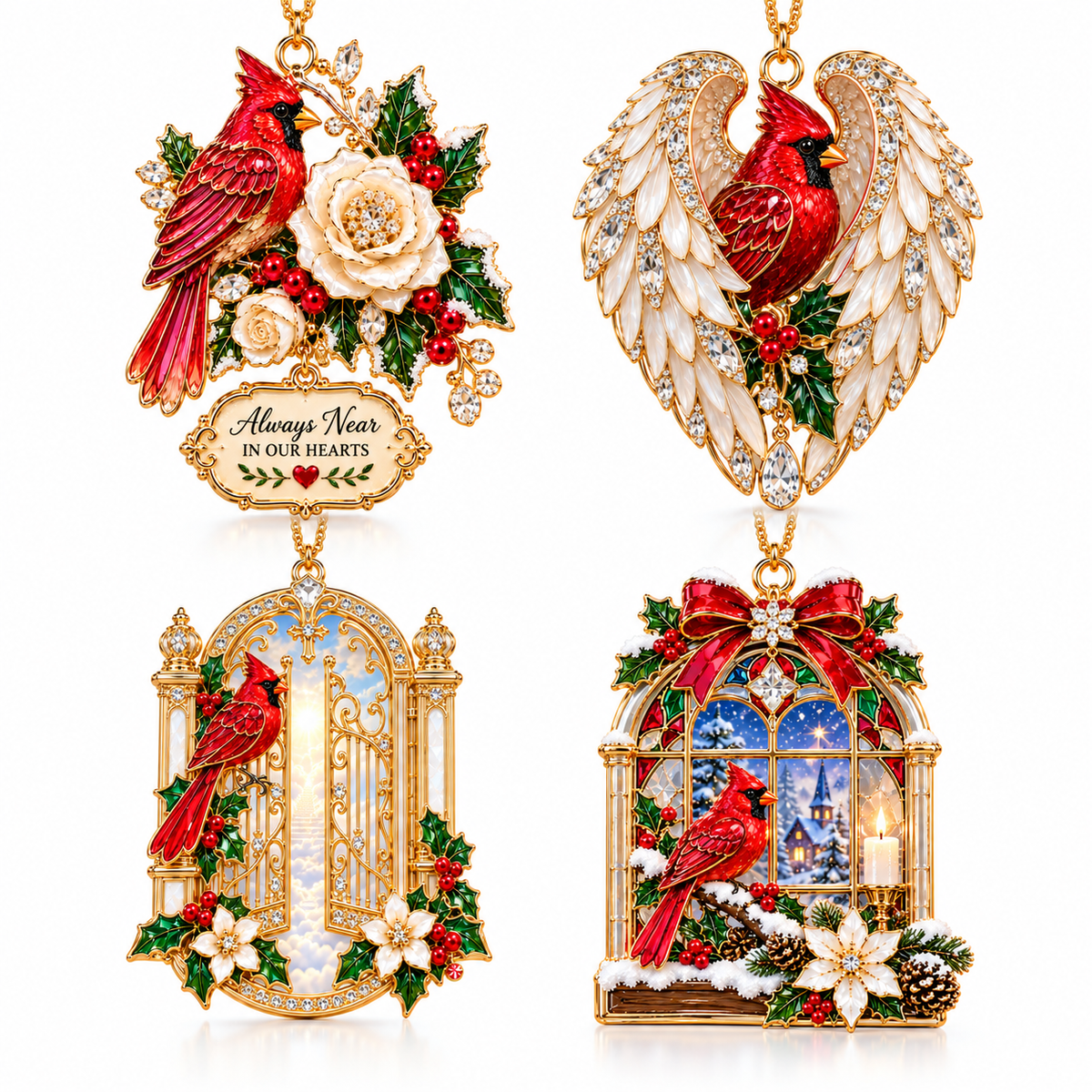 ❤️ Cardinal Christmas Ornament – A Cardinal's Message of Love