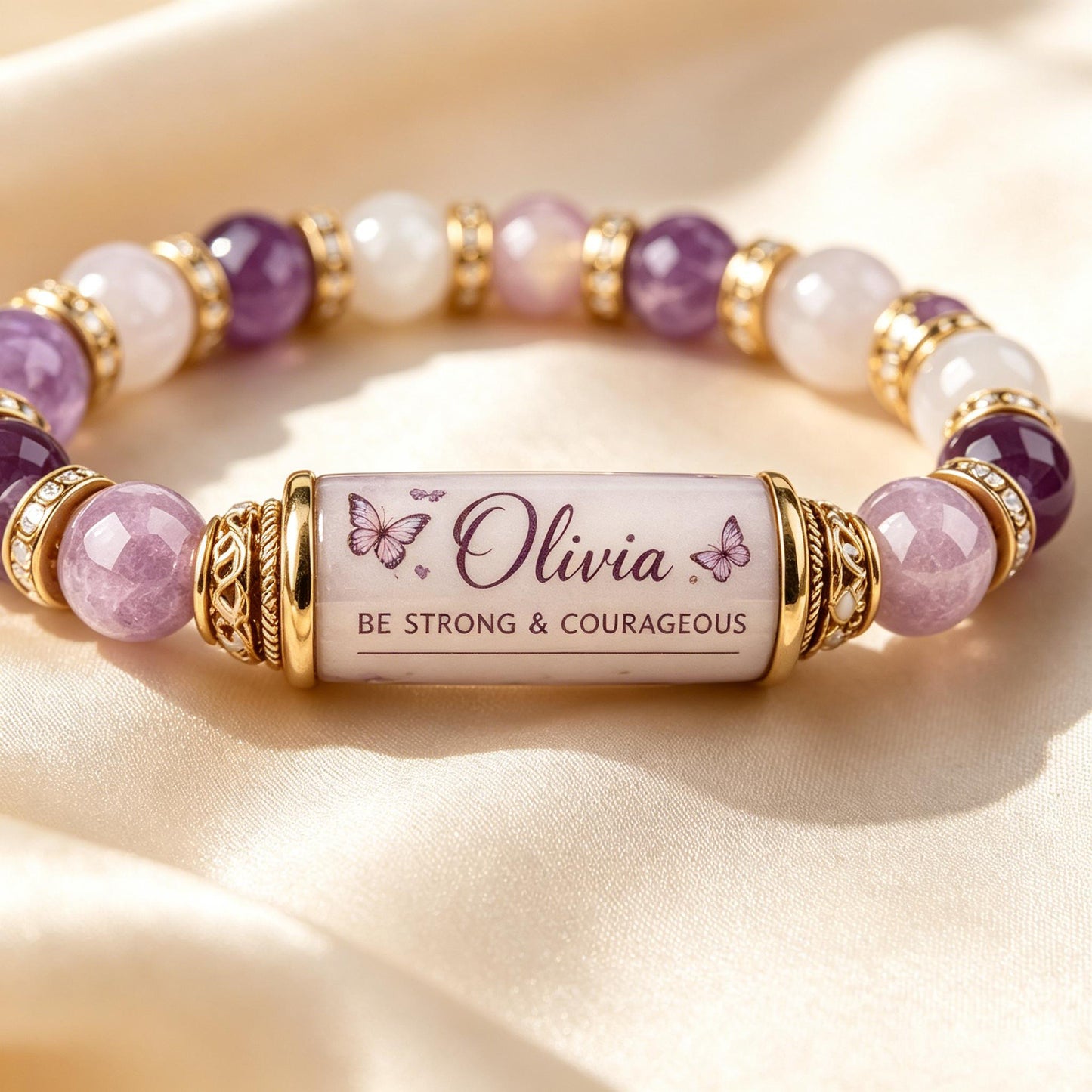 Personalized Cardinal Blessing Keepsake Bracelet with Giftbox
