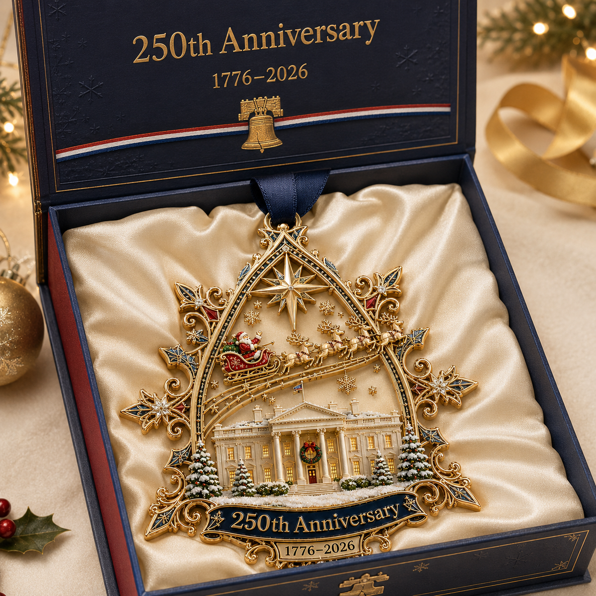 250th Anniversary Heritage Christmas Ornament – A Timeless Tribute to American History (1776–2026)