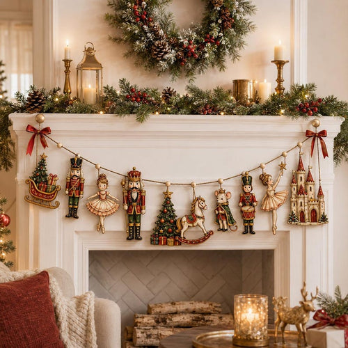 🎅🎁Wooden Nutcracker Christmas Garland