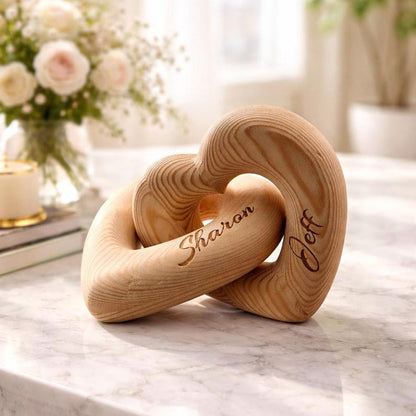♾️Personalized Wooden Infinity Heart – Mother’s Day Gift