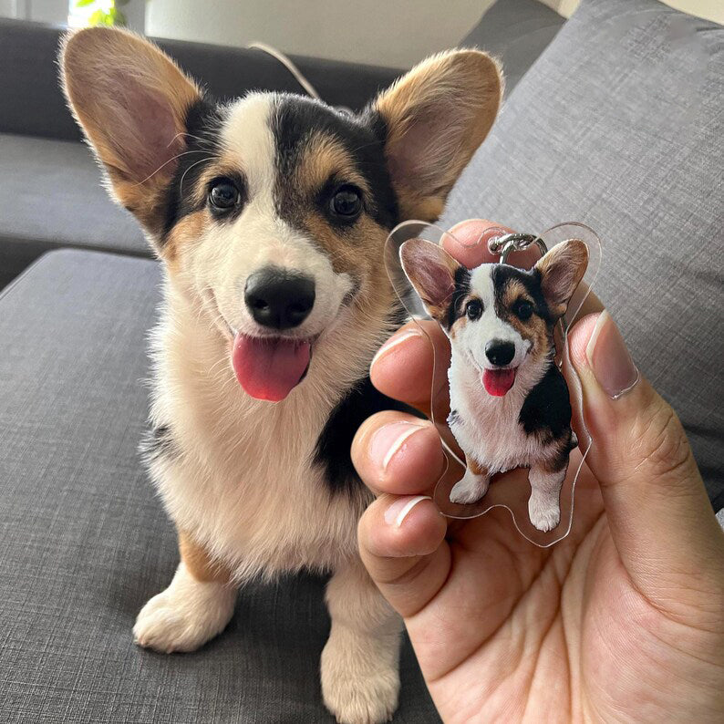 Custom Acrylic Pet Photo Keychain – Keep Your Loved Ones Close