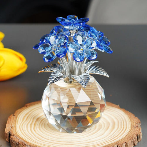 💎 Handmade Crystal Forget-Me-Not Flower Ornament