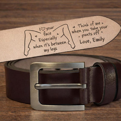 💖🎁2026 Father's Day Funny Gift | 🤠 Custom Engraved Leather Belt