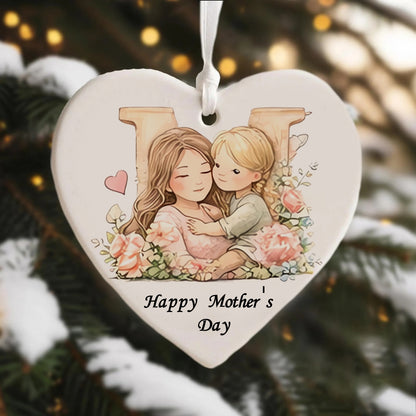 💖 Personalized Heart Ornament-A Little Piece of Love for Mom