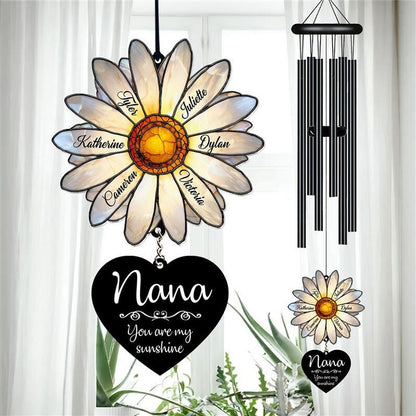 🌻 Personalized Nana Daisy Wind Chime