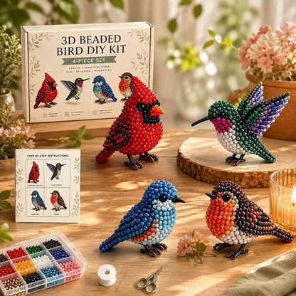 🧵✨Tiny 3D Beaded Animal DIY Kit