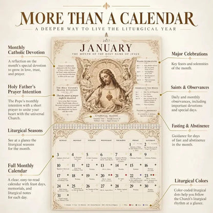 ✝️ 2027 Catholic Liturgical Wall Calendar