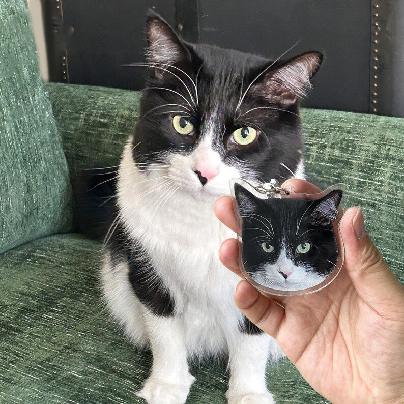 Custom Acrylic Pet Photo Keychain – Keep Your Loved Ones Close