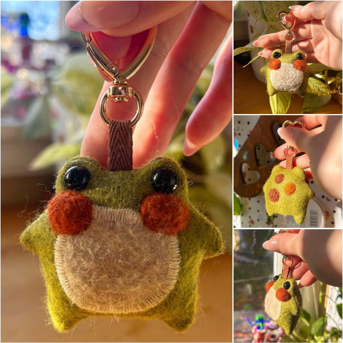 ✨🐸 Twig the Pocket Frog Keychain – Your Tiny Travel Companion 🐸
