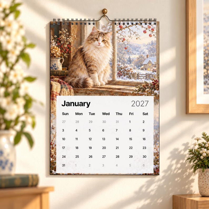 🐈 2027 Cottage Cats Wall Calendar