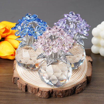 💎 Handmade Crystal Forget-Me-Not Flower Ornament