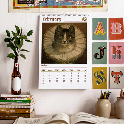 Weird Cats in Renaissance Paintings 2027 Wall Calendar – Funny Historical Cat Art Monthly Planner