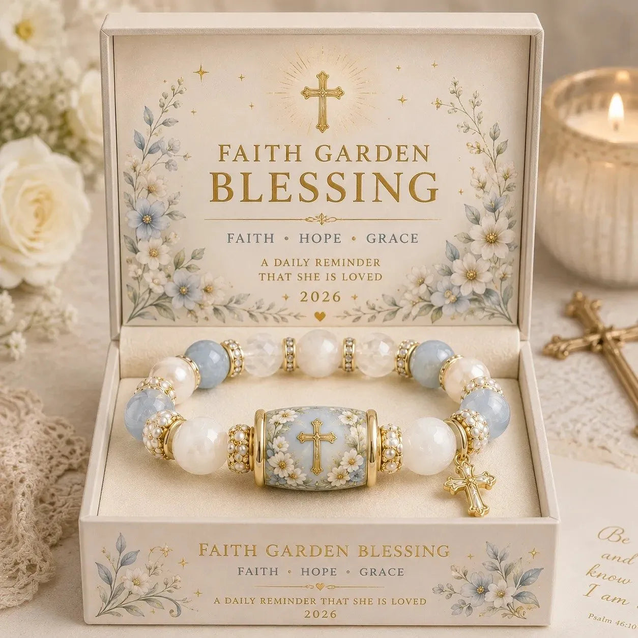 🙏Handmade Blessings Bracelet with Exquisite Gift Box✨Faith • Hope • Healing • Love