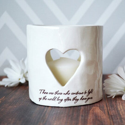 🕯️Personalized Memorial Heart Candle Holder
