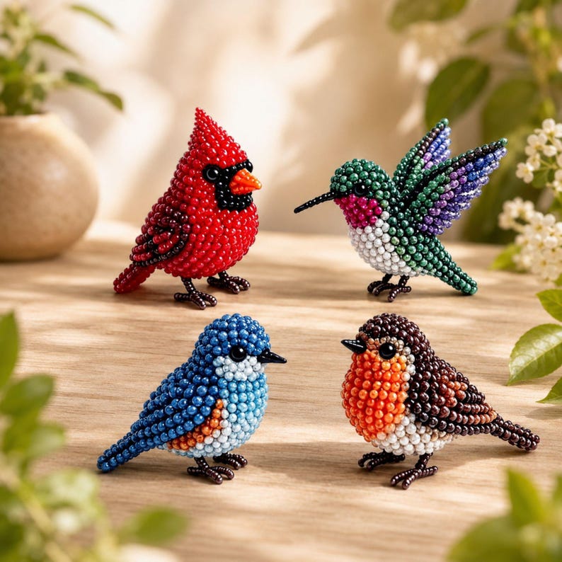 🧵✨Tiny 3D Beaded Animal DIY Kit