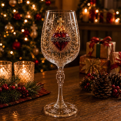 🎅 2026 Christmas Gift 50% Off – Faith & Grace 3D Christian Wine Glass Set
