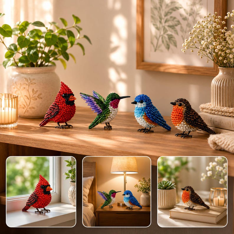 🧵✨Tiny 3D Beaded Animal DIY Kit