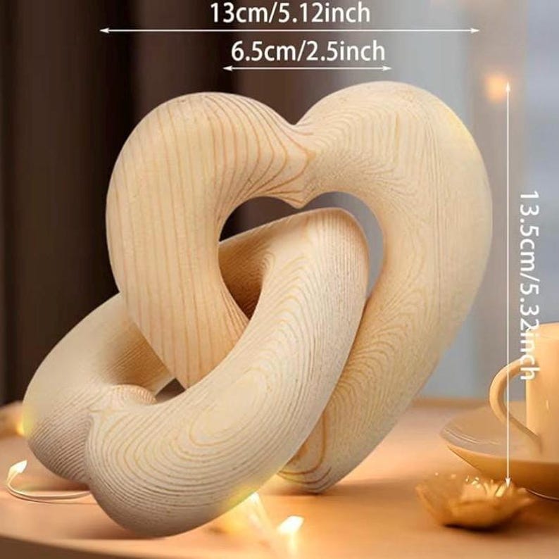 ♾️Personalized Wooden Infinity Heart – Mother’s Day Gift