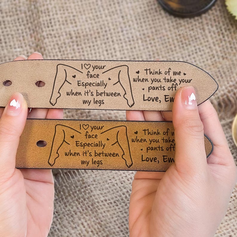💖🎁2026 Father's Day Funny Gift | 🤠 Custom Engraved Leather Belt