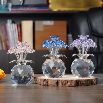 💎 Handmade Crystal Forget-Me-Not Flower Ornament