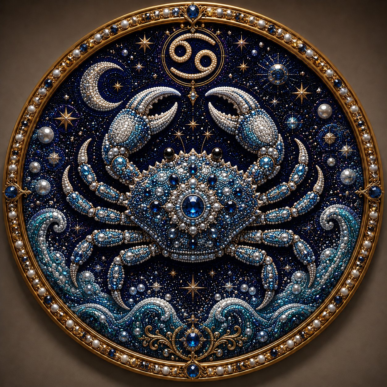🌙♈ 12 Zodiac Signs Pearl Art Kit