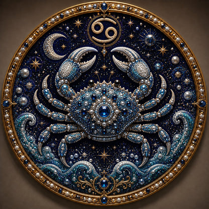 🌙♈ 12 Zodiac Signs Pearl Art Kit