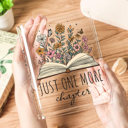 📖 Personalized Acrylic Book Vase – Custom Name Gift for Book Lovers