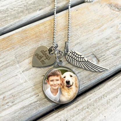 📿 Personalized Photo Memorial Necklace | Custom Remembrance Jewelry with Your Loved One's Picture