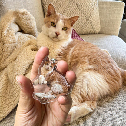 Custom Acrylic Pet Photo Keychain – Keep Your Loved Ones Close