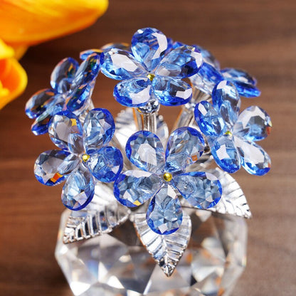 💎 Handmade Crystal Forget-Me-Not Flower Ornament