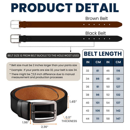 💖🎁2026 Father's Day Funny Gift | 🤠 Custom Engraved Leather Belt