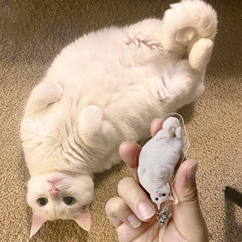 Custom Acrylic Pet Photo Keychain – Keep Your Loved Ones Close
