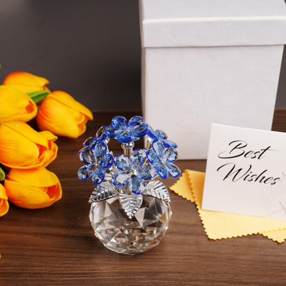 💎 Handmade Crystal Forget-Me-Not Flower Ornament