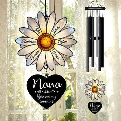 🌻 Personalized Nana Daisy Wind Chime