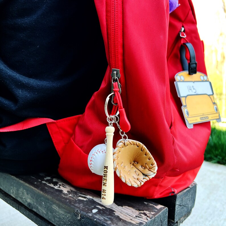 Custom Engraved Baseball Key Chain