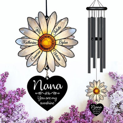 🌻 Personalized Nana Daisy Wind Chime
