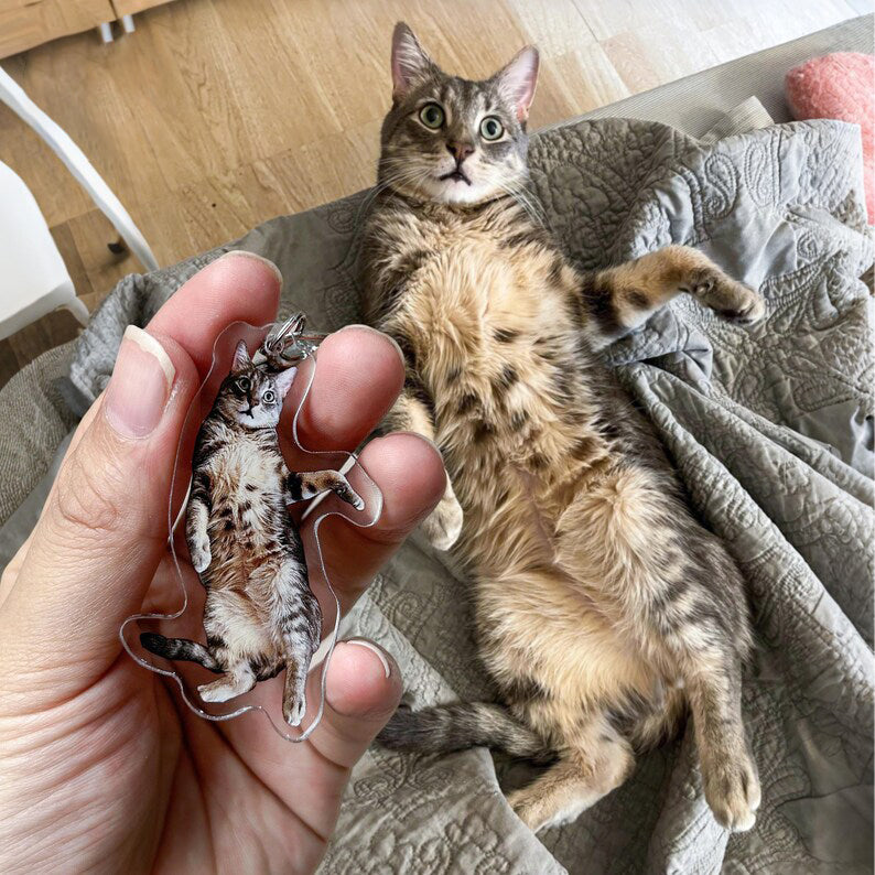 Custom Acrylic Pet Photo Keychain – Keep Your Loved Ones Close