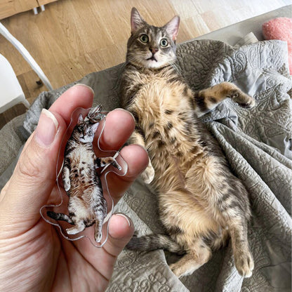 Custom Acrylic Pet Photo Keychain – Keep Your Loved Ones Close