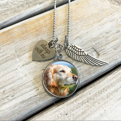 📿 Personalized Photo Memorial Necklace | Custom Remembrance Jewelry with Your Loved One's Picture